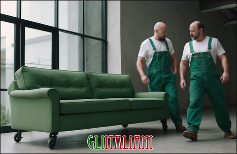 lavori di facchinaggio a Testaccio.