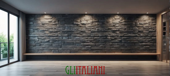 Pittura di interni con effetto rilievo