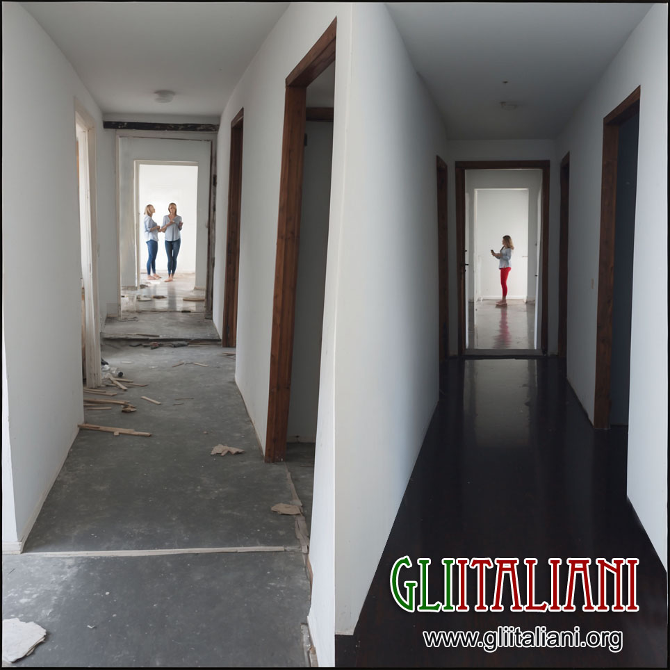 Lavori di muratura e tinteggiatura eseguiti nell'appartamento della nostra cara cliente Micaela, a Testaccio